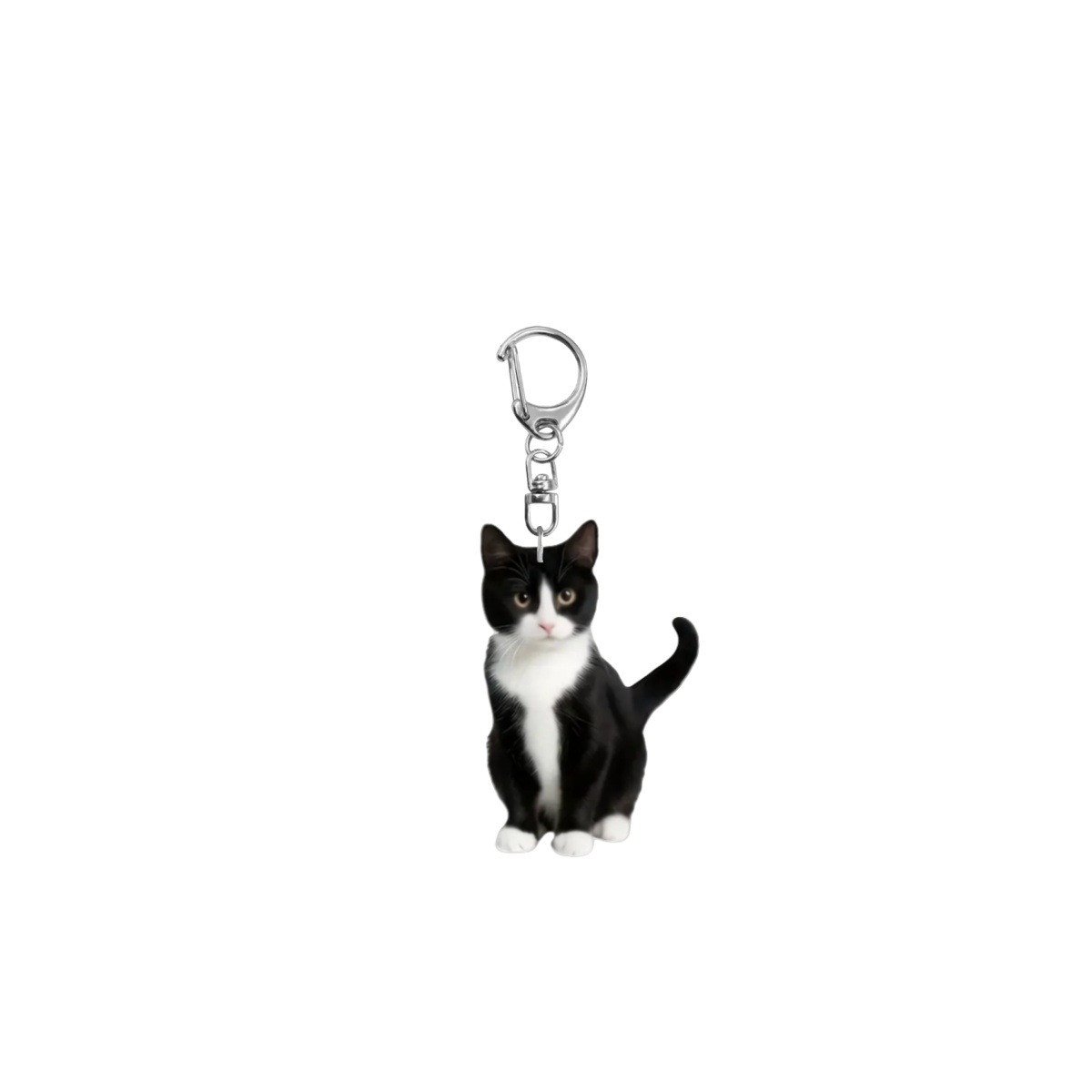 Acrylic Material Cute Cat Arylic Unisex Keychain