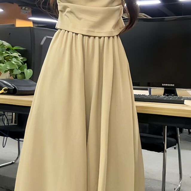 韩系减龄ootd穿搭一整套休闲百搭上衣女夏季高腰显瘦半身裙套装|undefined