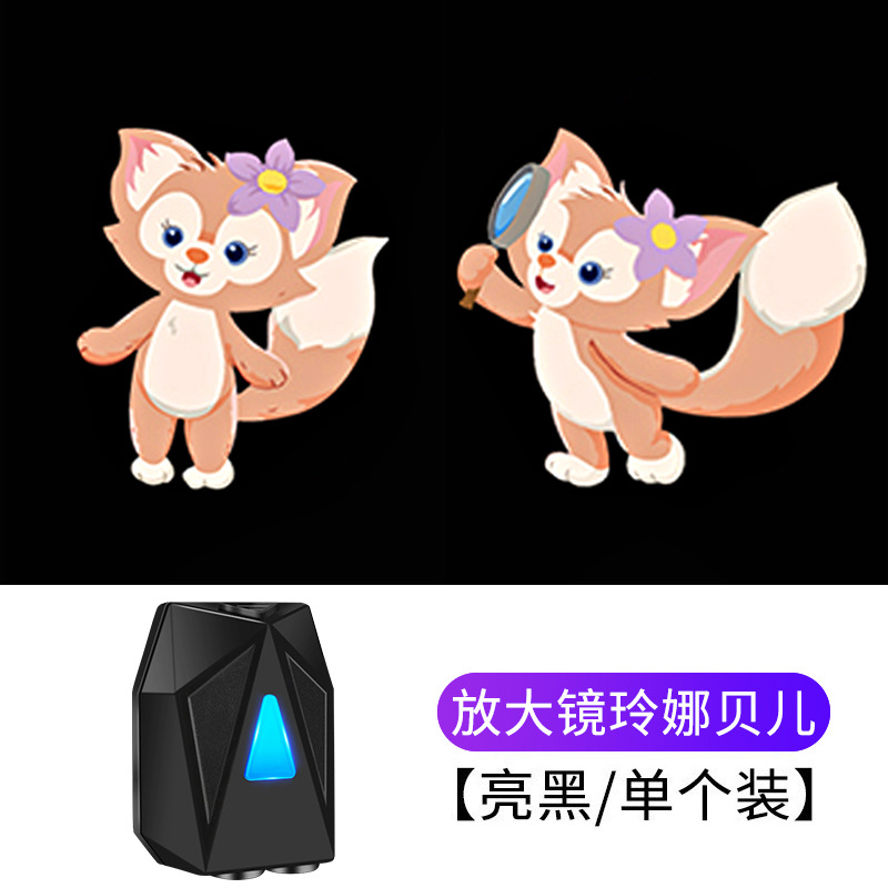 Dinámico Luz de bienvenida coche que lleva coche eléctrico motocicleta proyector de dibujos animados iluminación de la puerta luz del piso luz decorativa de la atmósfera