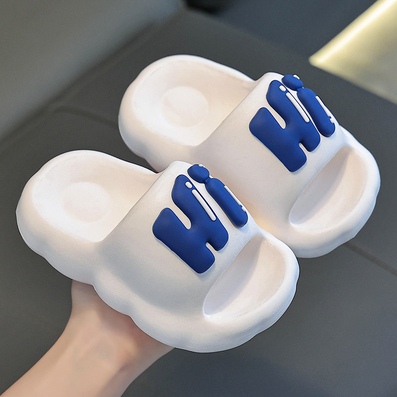 Zapatillas para padres e hijos Mujer Verano Hombre Familia Tres Niñas Verano Interior Baño en casa Antideslizante Zapatillas para niños de mediana edad