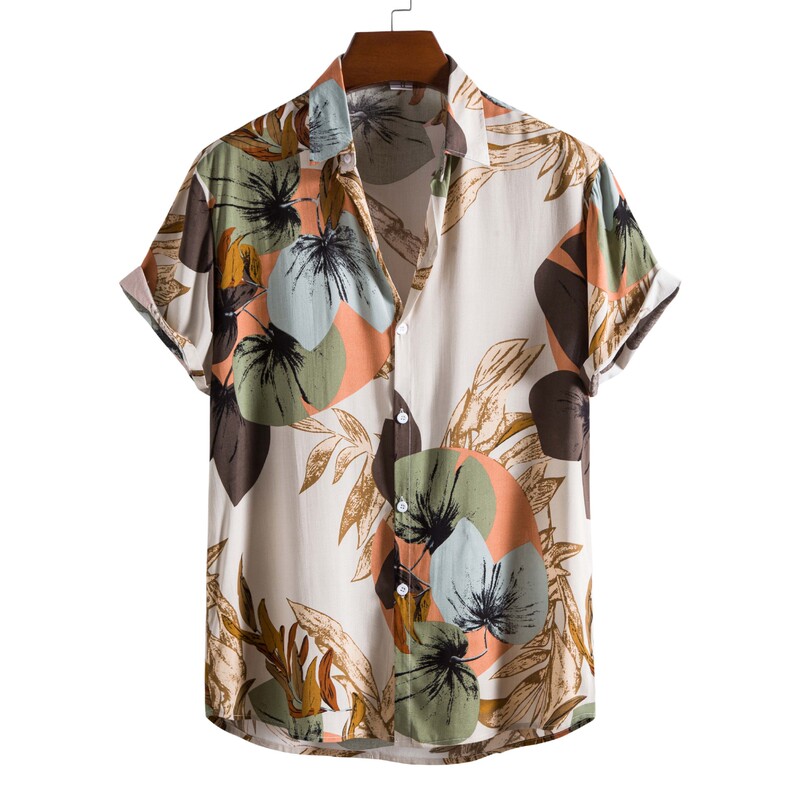 18/192022 Cross-Border New Men's Fashionable Rayon Printed Short-Sleeved Shirt Dropshipping 18/192022 Cross-Border New Men's Fashionable Rayon Printed Short-Sleeved Shirt Dropshipping