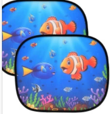 Sun shade – Side Window Sunshade - 4436-clownfish