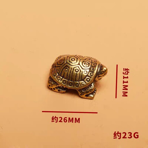 Brass turtles decoration small bronze ware handicrafts decoration tea pet scenic spot temple fair stall night market fair commodity