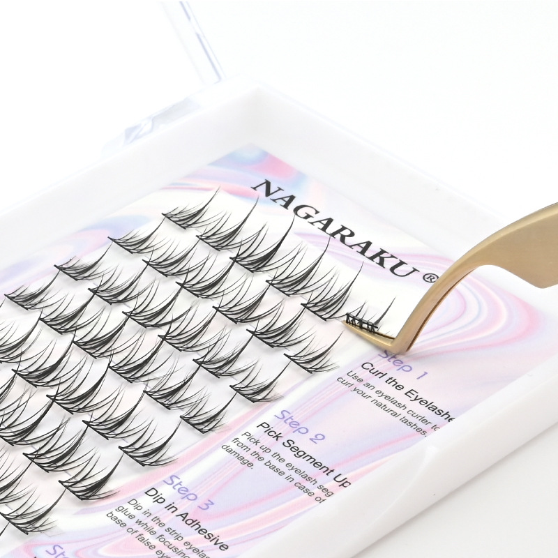 NAGARAKU girasol perezoso trilogía fino tallo solo racimo de plumas ventilador 10-12-14mm mezclado auto-injerto de flores de pelo