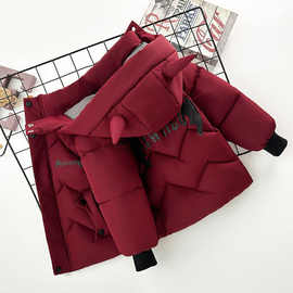 男童时尚棉服冬季加绒加厚新款儿童棉袄小童宝宝冬装爆款棉衣外套