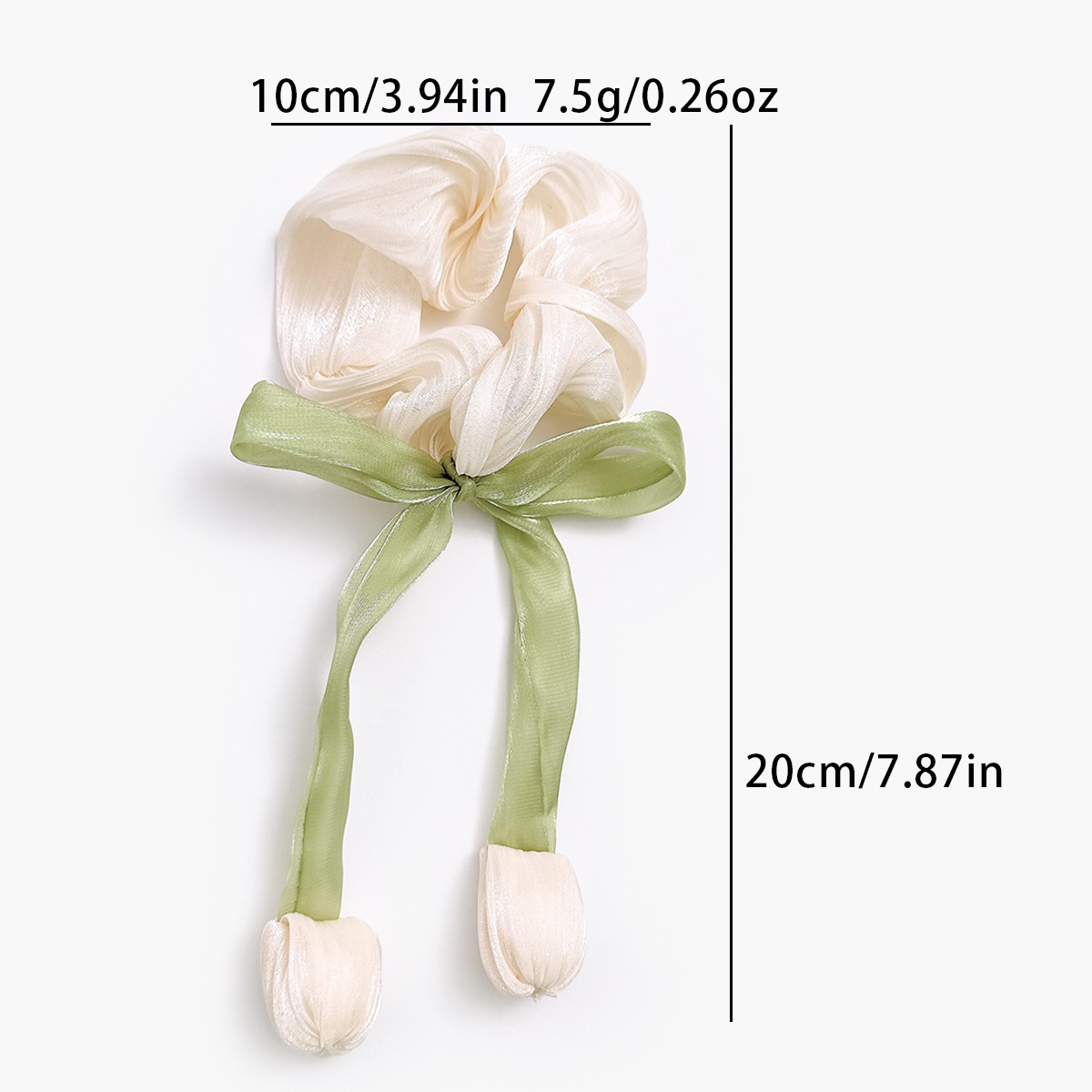 20g Weight Hair Tie Hair Accessories Type 1 Piece, 1 Set Quantity Holiday, Street Occasion Cloth Material tulips Pattern All Seasons Season Women's Gender Cute, Pastoral Style Cute Pastoral Women's Tulips Cloth Hair Tie 无