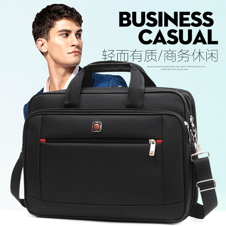 Manufacturer Wholesale Men's Briefcase Oxford Cloth Laptop Bag Cross-Border Supply Business Meeting Portable Shoulder Bag Manufacturer Wholesale Men's Briefcase Oxford Cloth Laptop Bag Cross-Border Supply Business Meeting Portable Shoulder Bag