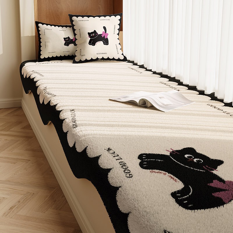 Master Bedroom Bay Window Mat Plush Window Mat Children's Room Thickened Balcony Mat Tatami Cushion Removable and Washable Master Bedroom Bay Window Mat Plush Window Mat Children's Room Thickened Balcony Mat Tatami Cushion Removable and Washable