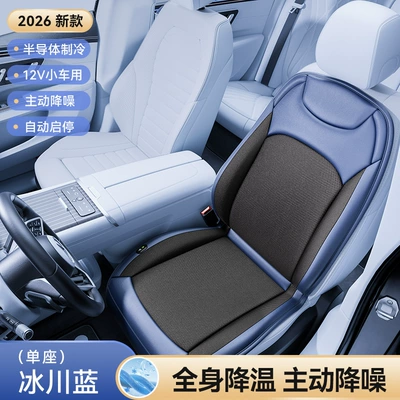 Brand New Replacement Detachable Ai Single-Core External Semiconductor Cooling Fan Seat Cushion with Ice Sensation for Summer Use in Cars (Multi-function pad) - semiconductor-refrigeration-12v-glacier-blue