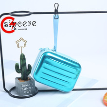 批发纯色钱包马口铁拉链收纳盒耳机包长方形包装盒礼品盒跨境热销