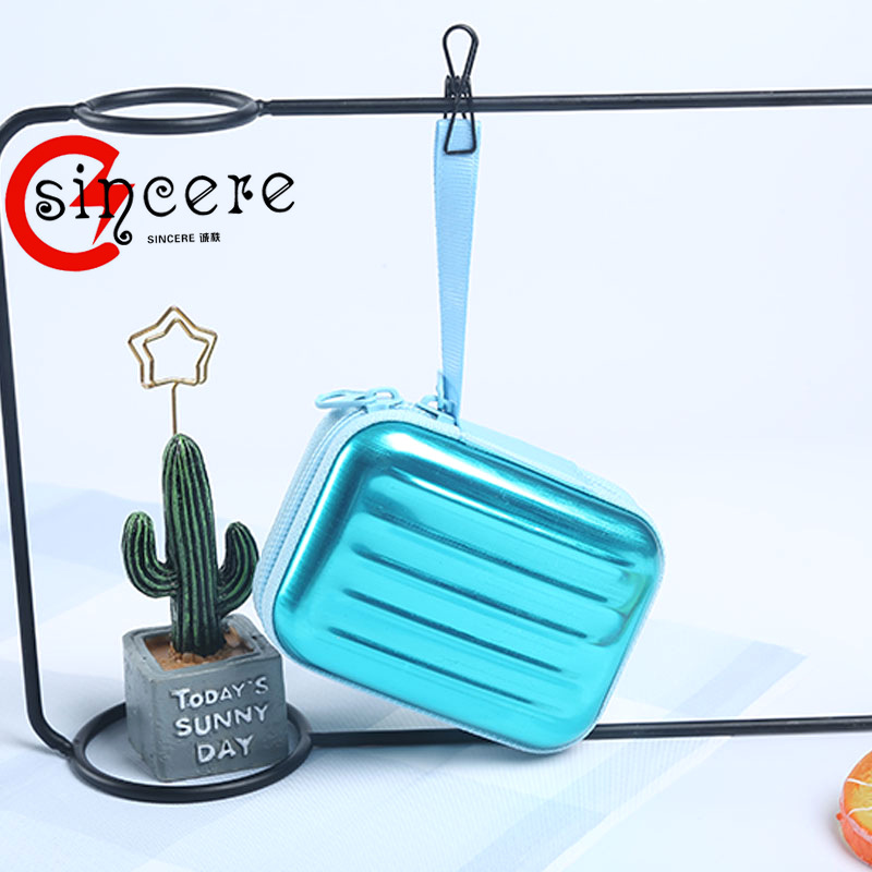 批发纯色钱包马口铁拉链收纳盒耳机包长方形包装盒礼品盒跨境热销