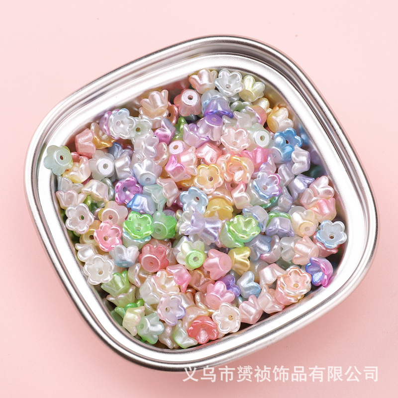 ABS パールフラワービーズアクセサリーペンダント手作り diy ブレスレットネックレスイヤリングジュエリー材料アクセサリー|undefined