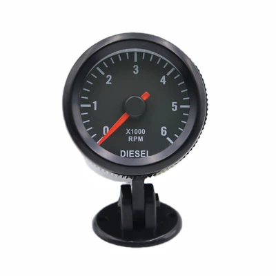 2 düymlük 52mm Dizel Avtomobil Taxometri 0-6000Rpm 12V Avtomobil Modifikasiya Göstəricisi