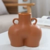 Hip Vase - Small Matte Khaki