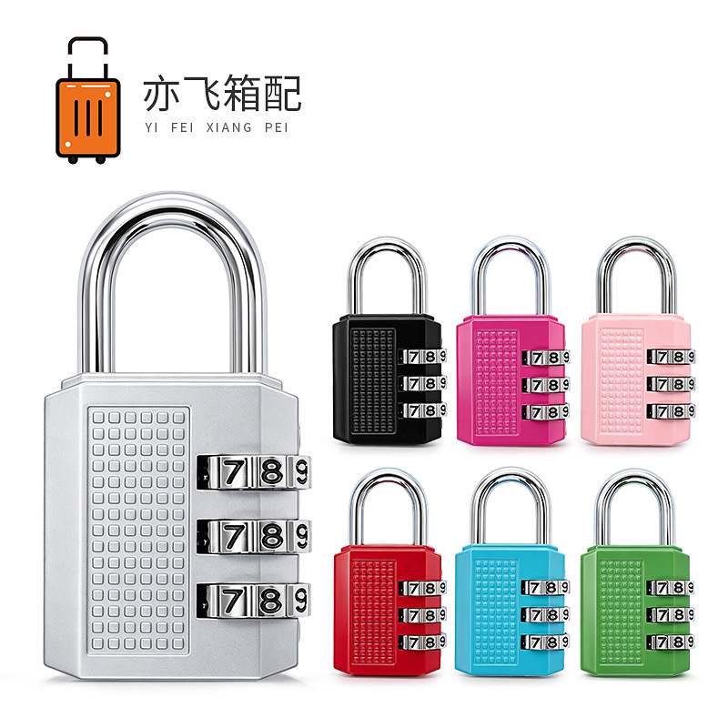 In-stock travel backpack, zinc alloy combination lock, suitable for student dormitory lockers, gym lockers, and luggage, durable and anti-theft padlock