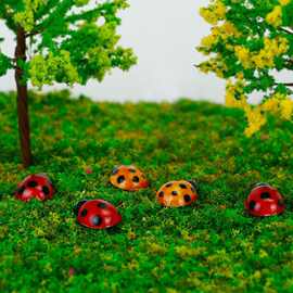 彩色甲壳虫 彩色蘑菇模型批发 树脂工艺品摆件 DI手工Y制作