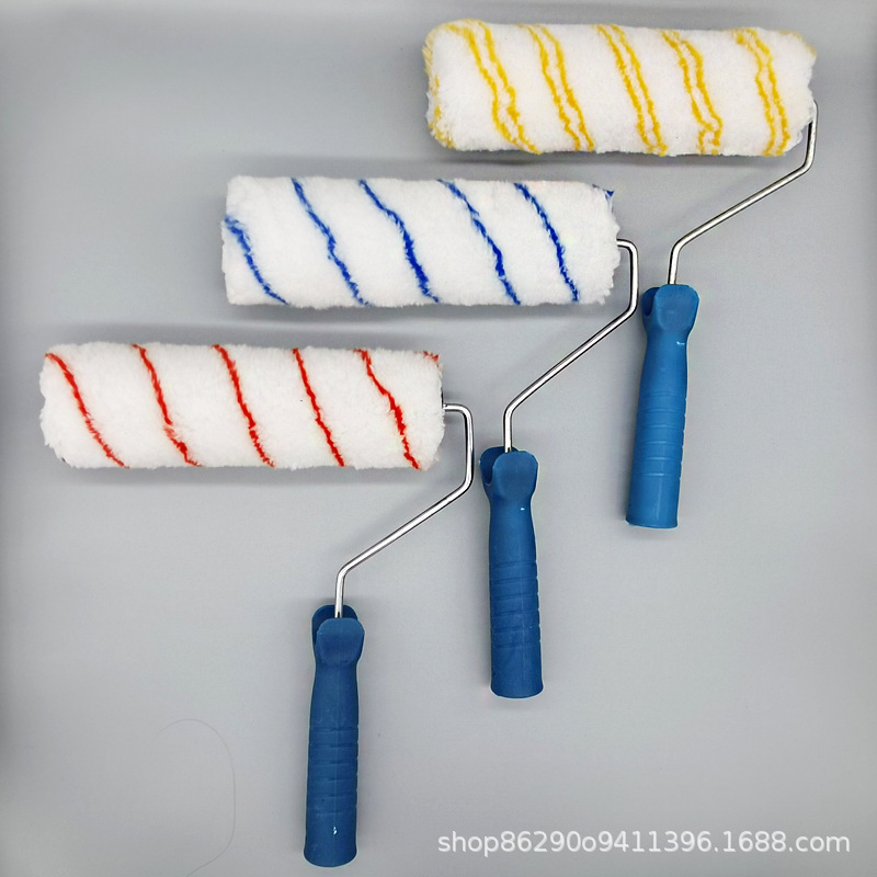 Cepillo rodante de poliéster de 9 pulgadas Cepillo rodante pintura sin ángulo muerto Cepillo rodante de pelo corto y pelo largo