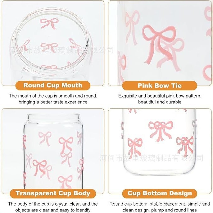 Transfronterizo 16oz Amazon Coca-Cola taza de jugo de frutas taza de bebida de paja taza de café cubierta de bambú al por mayor