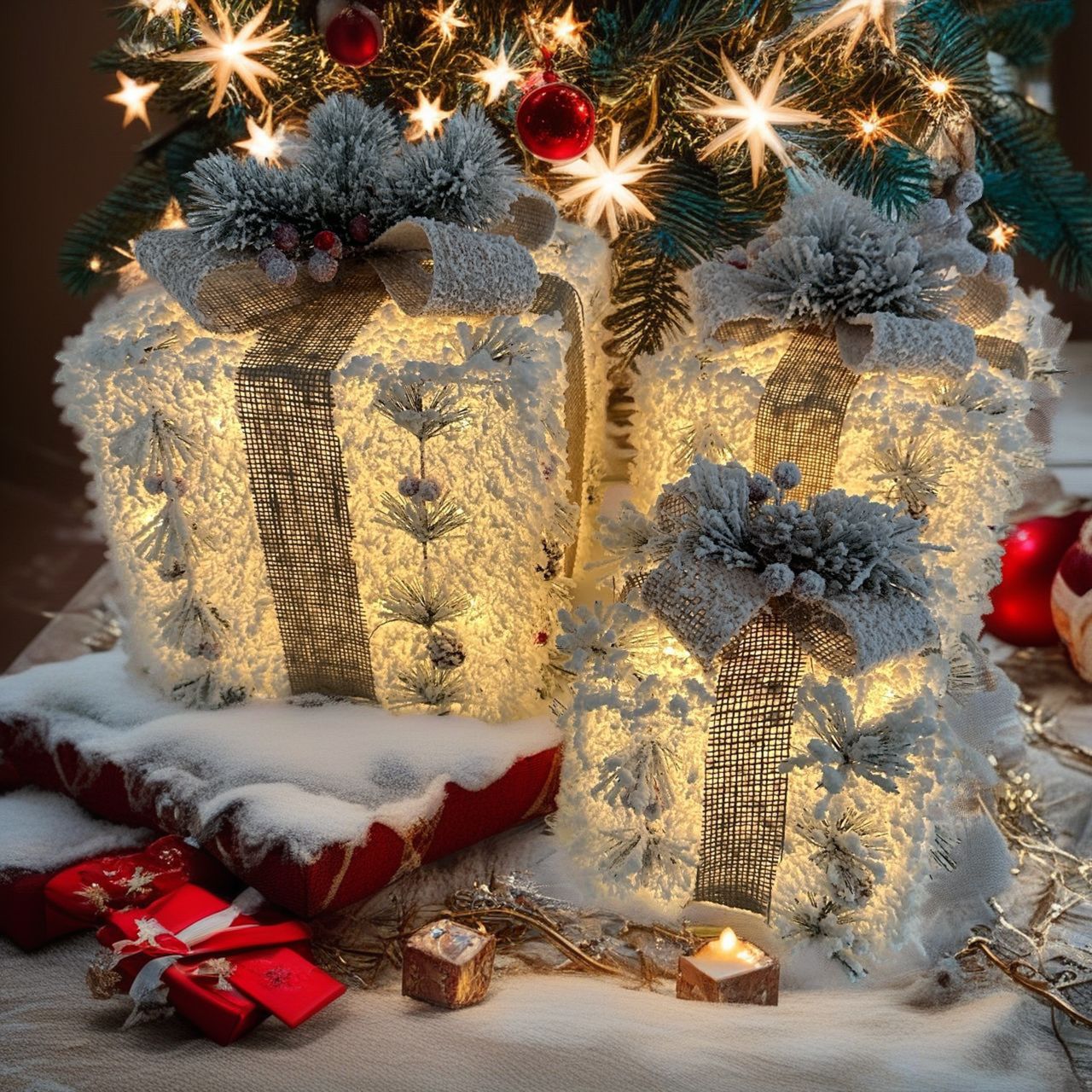 Взрыв моделей рождество железо свет подарок В штучной упаковке головы торговый центр шкаф окно рождество свет флокирование украшение декоративный Вкус