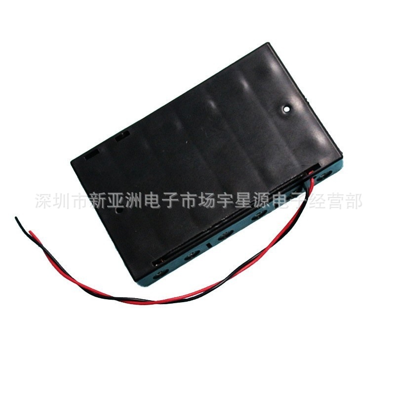 电池盒 六节五号 可装6节5号电池 带粗线