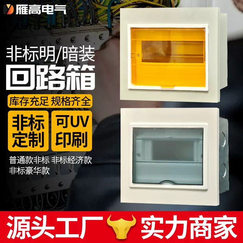 雁高配电箱 工程用非标pz30回路箱 家用明装暗装开关盒照明配电箱