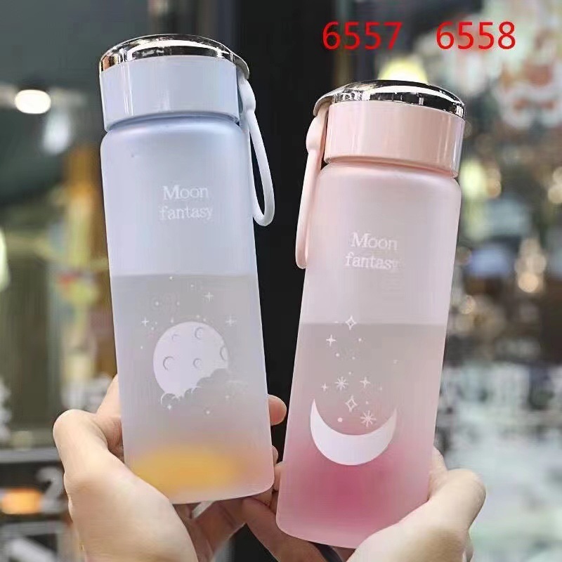 Nueva taza de plástico verano adulto portátil estudiante paja 950ml con cuerda rebote cubierta deportes botella agua