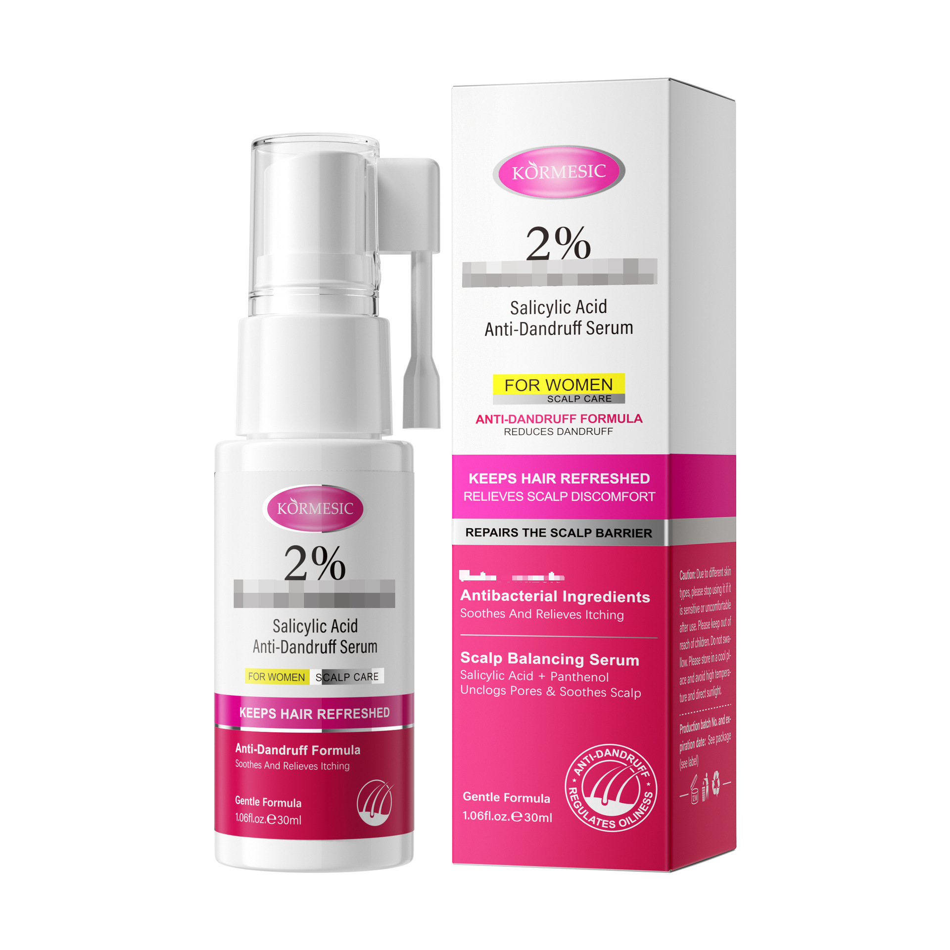 Filipinas KORMESIC damas champú ácido salicílico shampoo suave limpio comercio exterior transfronterizo al por mayor image 7