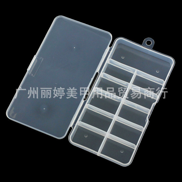 Transparent fake nails for manicure
