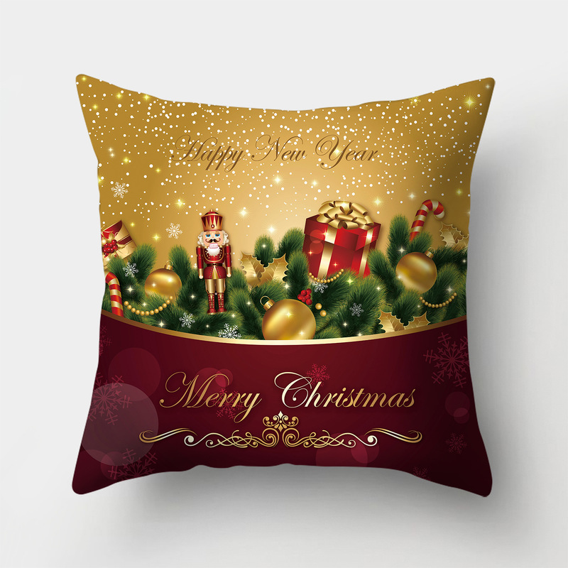 ゴールデンアマゾンtemu新しいクリスマス抱き枕カバー祭りホーム北欧クッションソファリビングクッションカバー|undefined