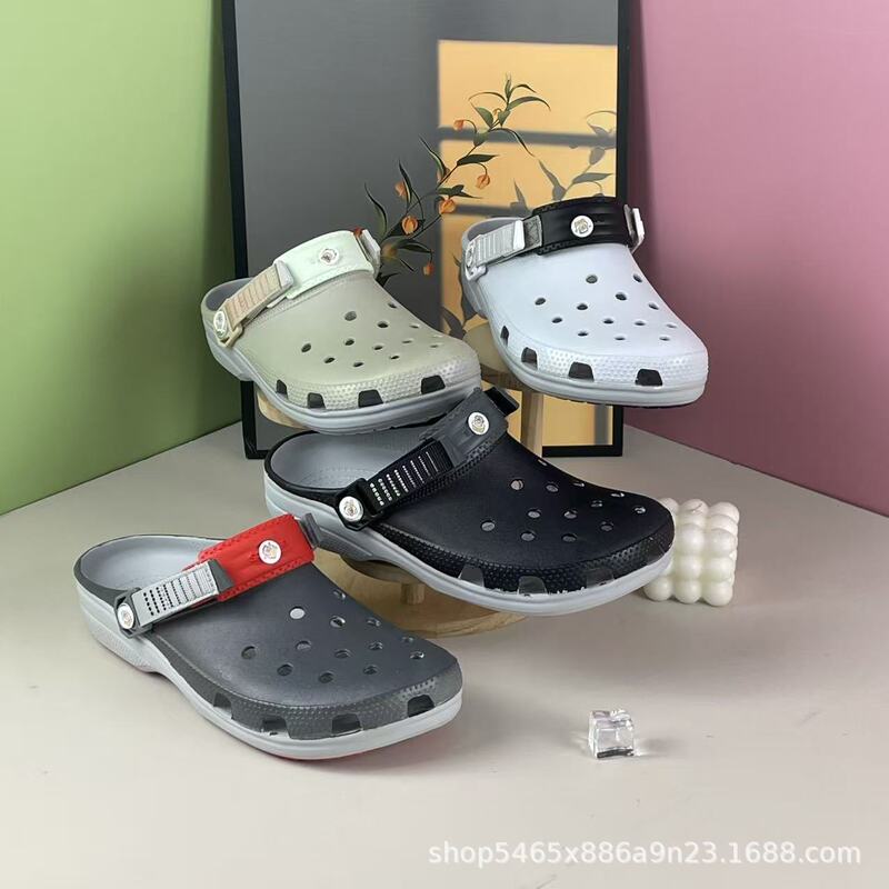 New Cheetah Adult Clogs Wear-Resistant Eva Non-Slip Bottom Beach Shoes Trendy Lazy Sandals Sandals and Slippers