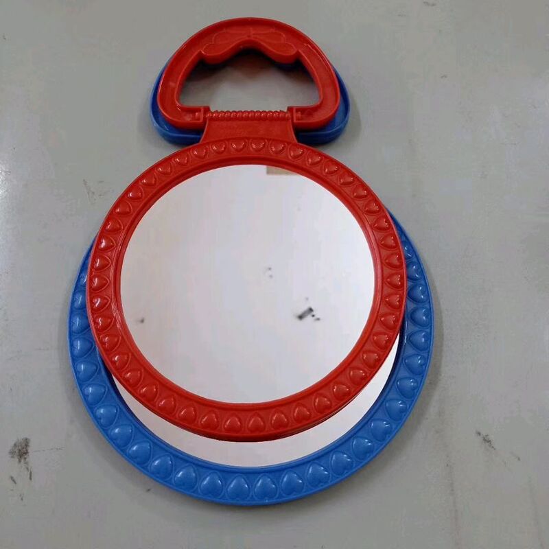 Pearlescent mirror round mirror makeup technology plastic hanging desktop comb mirror Yiwu 2 yuan daily necessities mirror wholesale