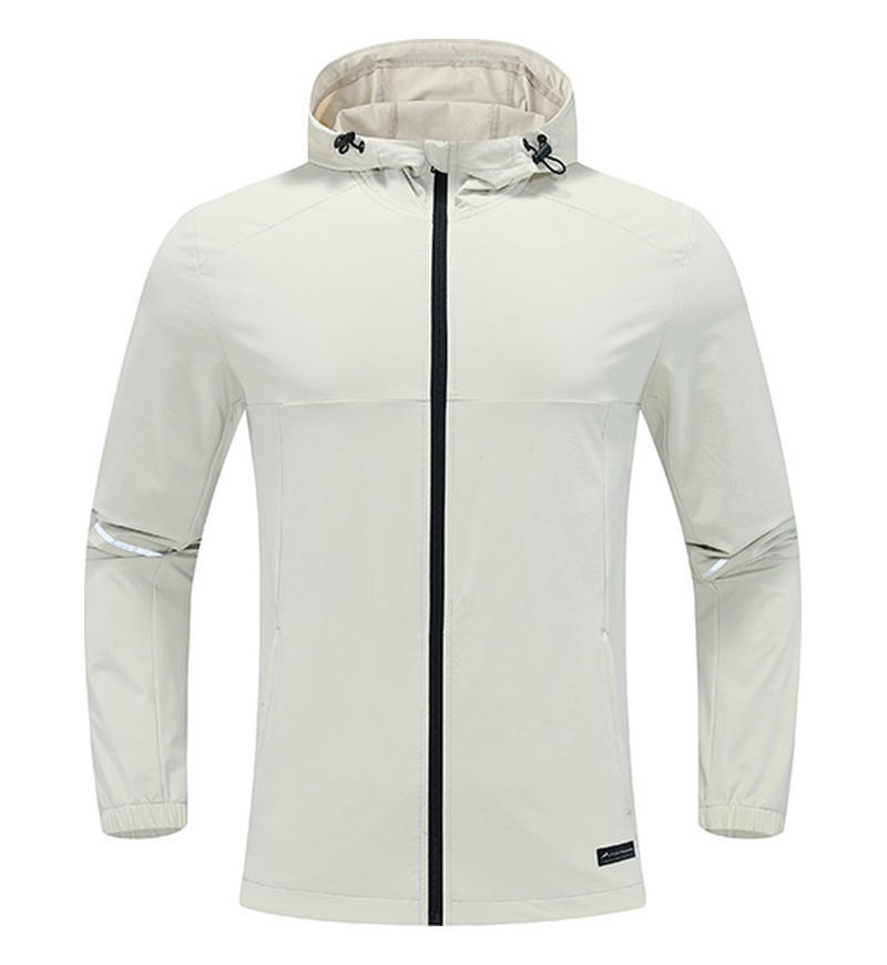 Dijia chaqueta deportiva chaqueta transfronteriza otoño e invierno moda con capucha de secado rápido manga larga al aire libre cortavientos repelente al agua para hombres