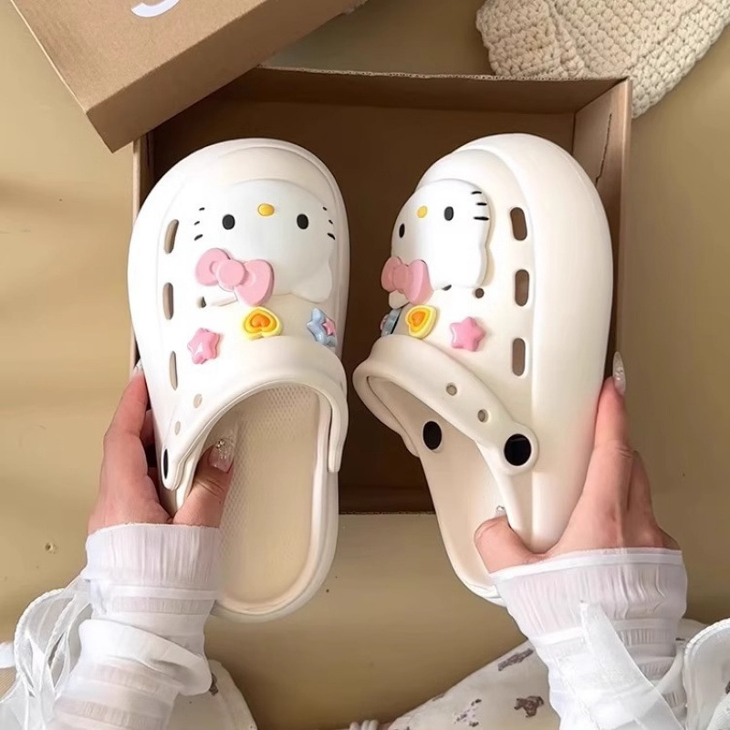 Women's summer outdoor clogs 2026 new model, comfortable with a cushioned feel, beach non-slip couple's closed-toe half-slippers for women