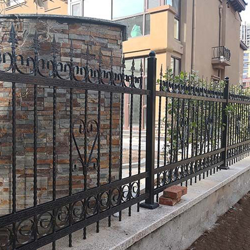 欧式铁艺护栏围墙 别墅阳台庭院防护护栏 庭院围栏铁栅栏