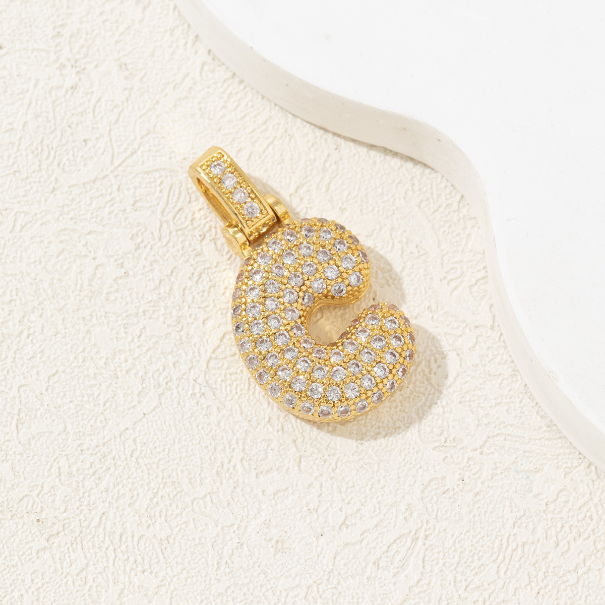 1 Piece Copper Letter Polished Pendant display picture 6