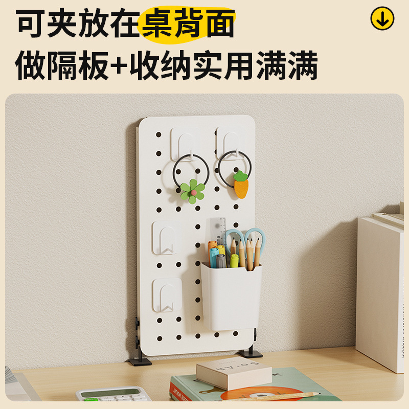挟み式のデスクトップの穴板の金属の棚は穴を開けないで部品を勉強します。|undefined