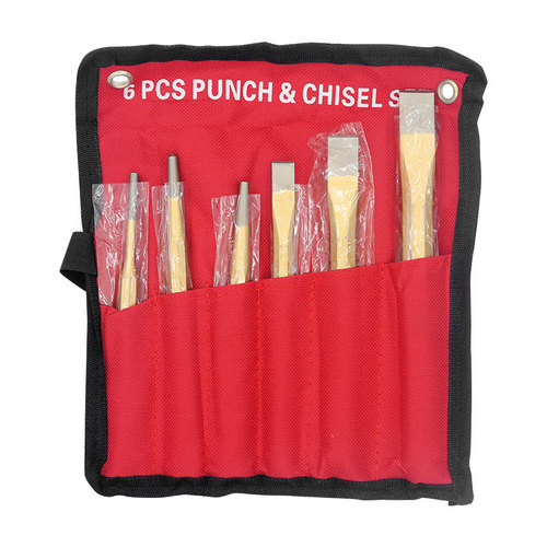 Set of golden chisels, alloy steel, edge steel chisels, punches, punching sets, punch fitters' chisels, punches, masonry chisels