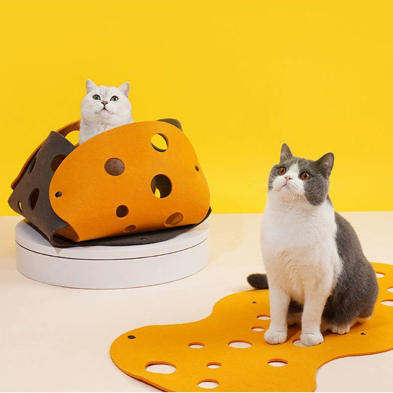 Оптовая продажа фабрики Войлок Кошка Туннель игрушка сращенный съемный прокатки Дракон дерево дыра кошка гнездо забавная кошка чувствовал игрушку