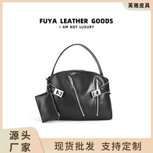 卓诗妮时尚大容量托特包休闲百搭通勤手提包小众商务感真皮斜挎包