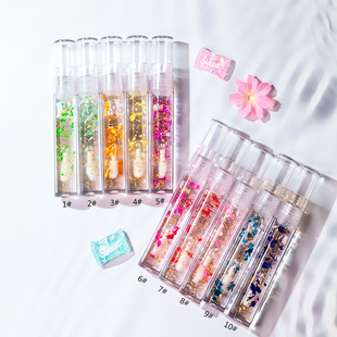 Small Daisy Petal Lip Gloss Lip Glaze Moisturizing and Anti-Darkening Moisturizing Transparent Temperature-Changing Lip Gloss Cross-Border Small Batch Foreign Trade Lipstick