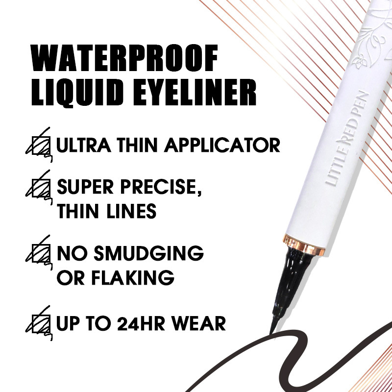 Bolígrafo delineador de ojos líquido PAGE VINE para maquillaje transfronterizo, delineador de ojos a prueba de sudor impermeable para principiantes