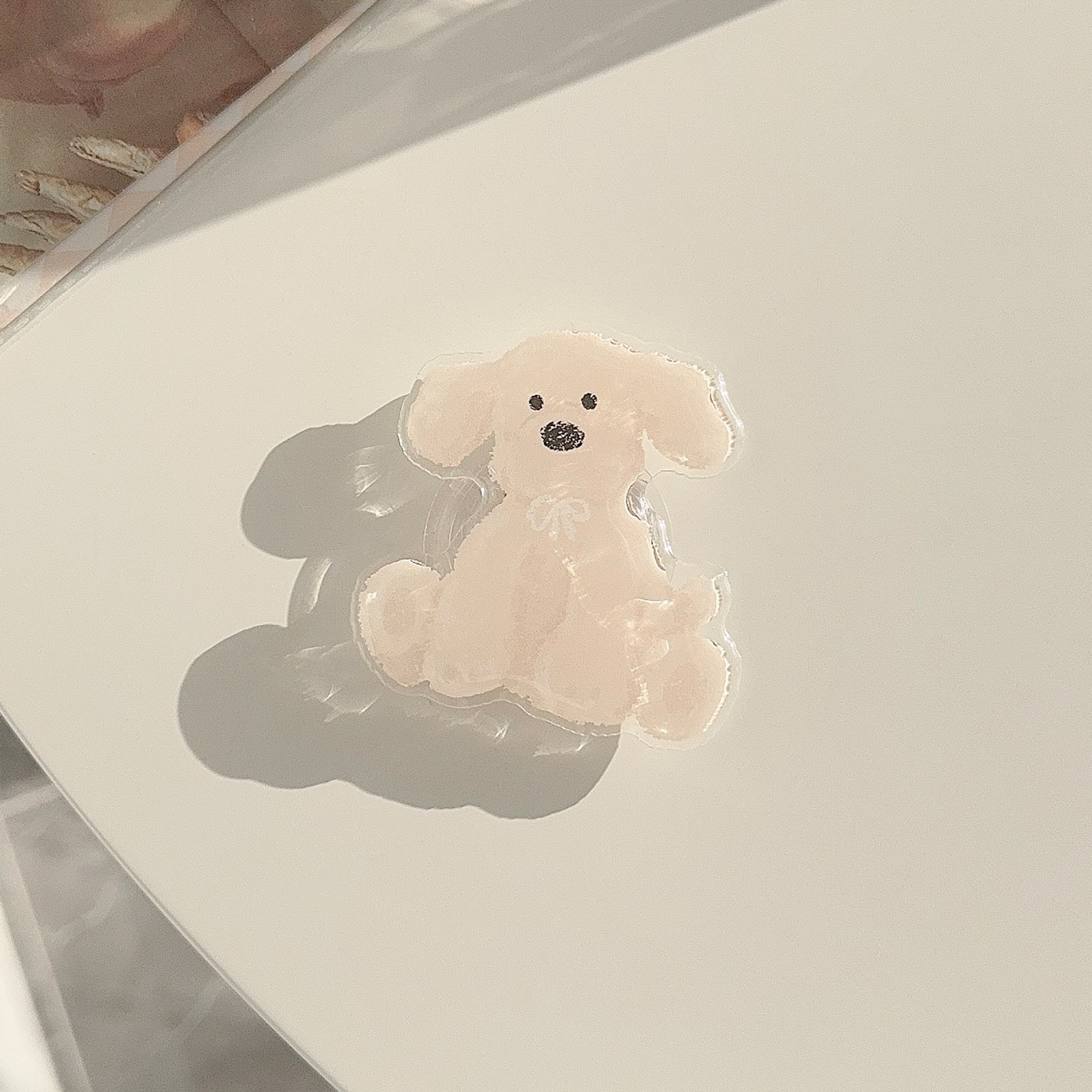 韓系ins犬熊スタンドアニメ伸縮折り畳みかわいい動物はリンゴ華為怠け者スタンドを適用する