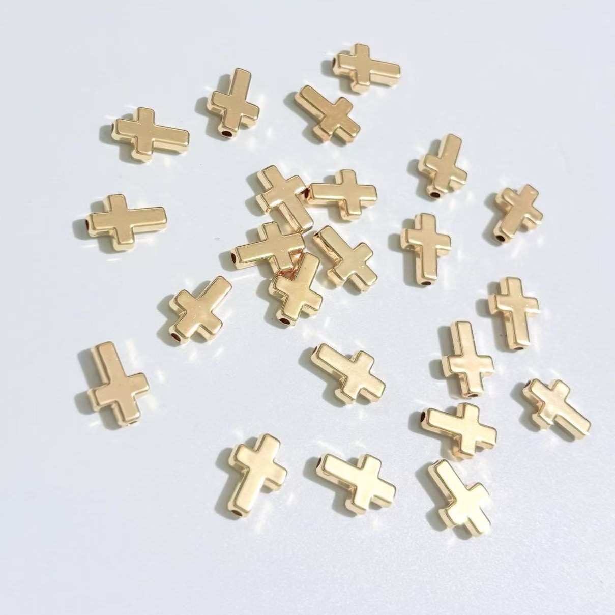 Plastic CCB Vintage Cross Beaded DIY Handmade Necklace Bracelet Earrings Beaded Spacer Bead Accessories