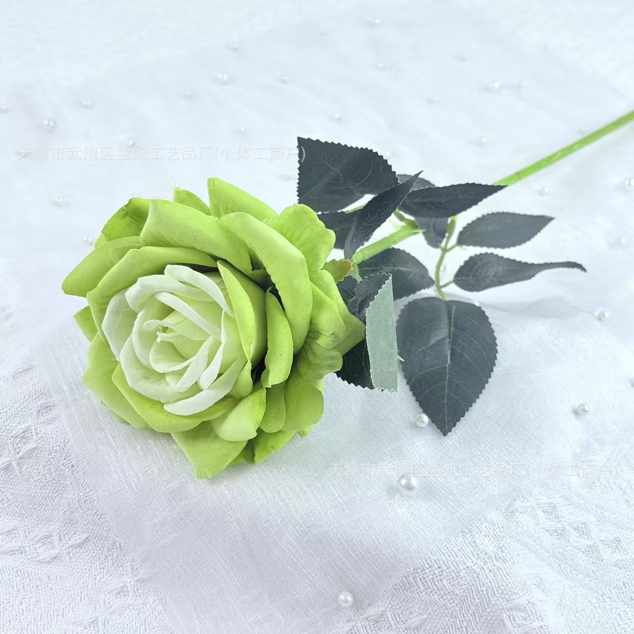Una sola rosa rica imitación flor de tela de terciopelo flores de boda flores de pared de flores mar de flores props de fotografía decoración del hogar