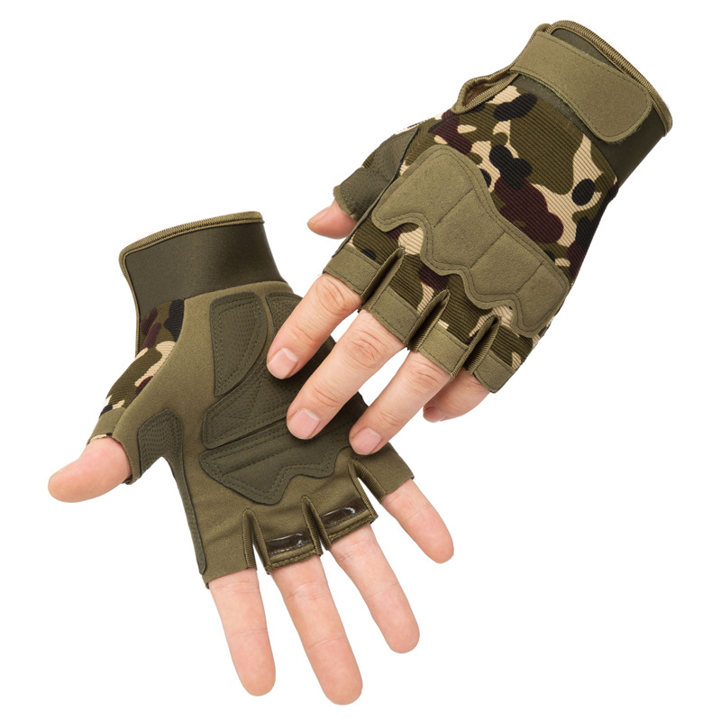 Tactical gloves for men and women half-finger mountaineering wear-resistant protective equipment for military fans outdoor cycling Amazon foreign trade