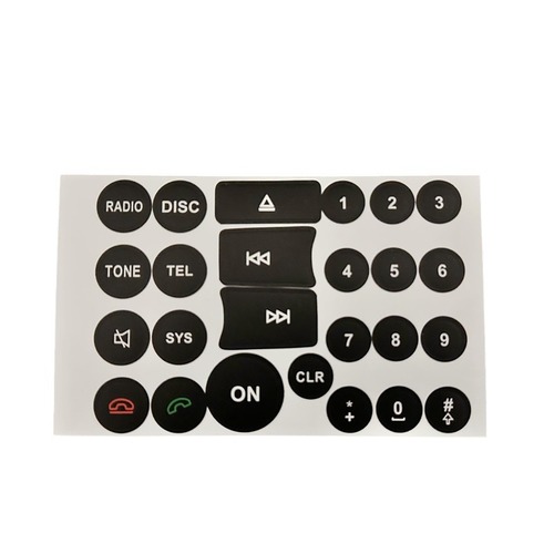 Car interior button sticker fit Mercedes-Benz 2007-2014 year AC center console repair car decal