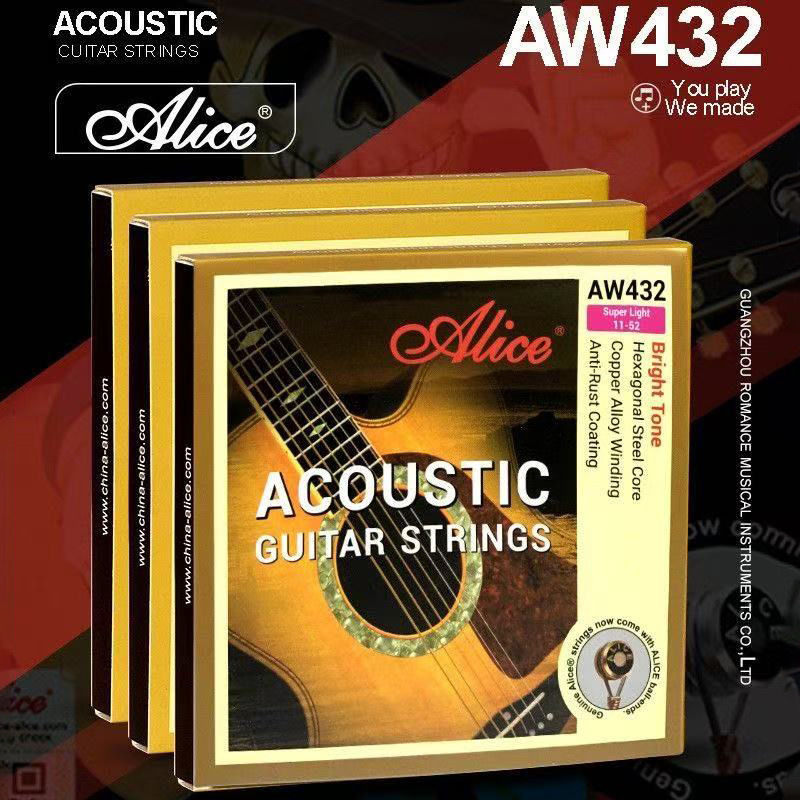 Alice Alice Guitar Strings Aw432 Brass Folk Acoustic Guitar Beginners Set of 6 Strings Guitar Strings Alice Alice Guitar Strings Aw432 Brass Folk Acoustic Guitar Beginners Set of 6 Strings Guitar Strings