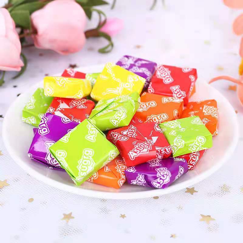 Qinghao Garden Swiss Candy 105g Mixed Fruit Flavor Square Soft Gummy Juice Mint Candy Supermarket Wholesale Manufacturer