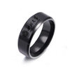 School ring, souvenir stainless steel engraved, 2023, for students