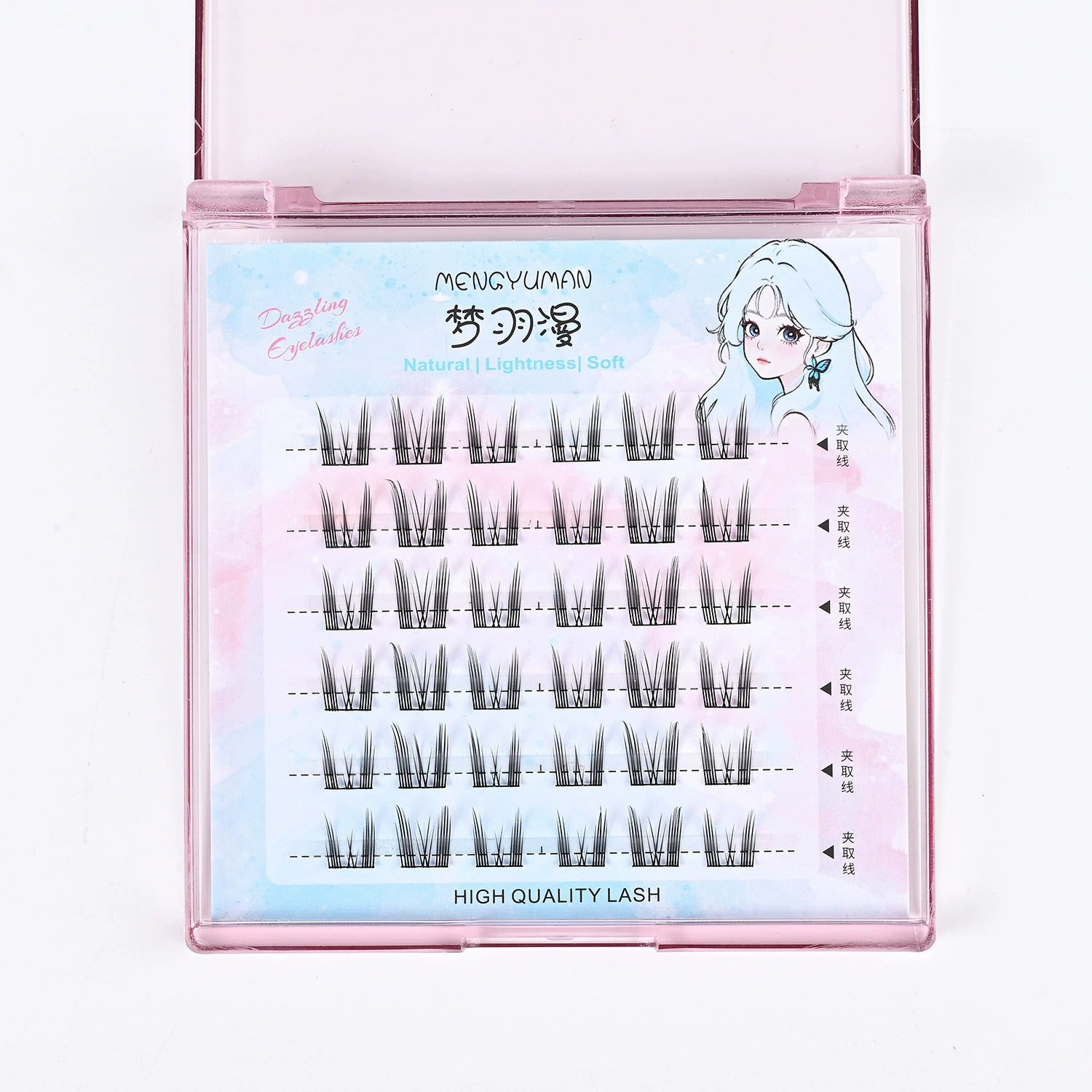 Dense curling lengthening false eyelashes, natural volume